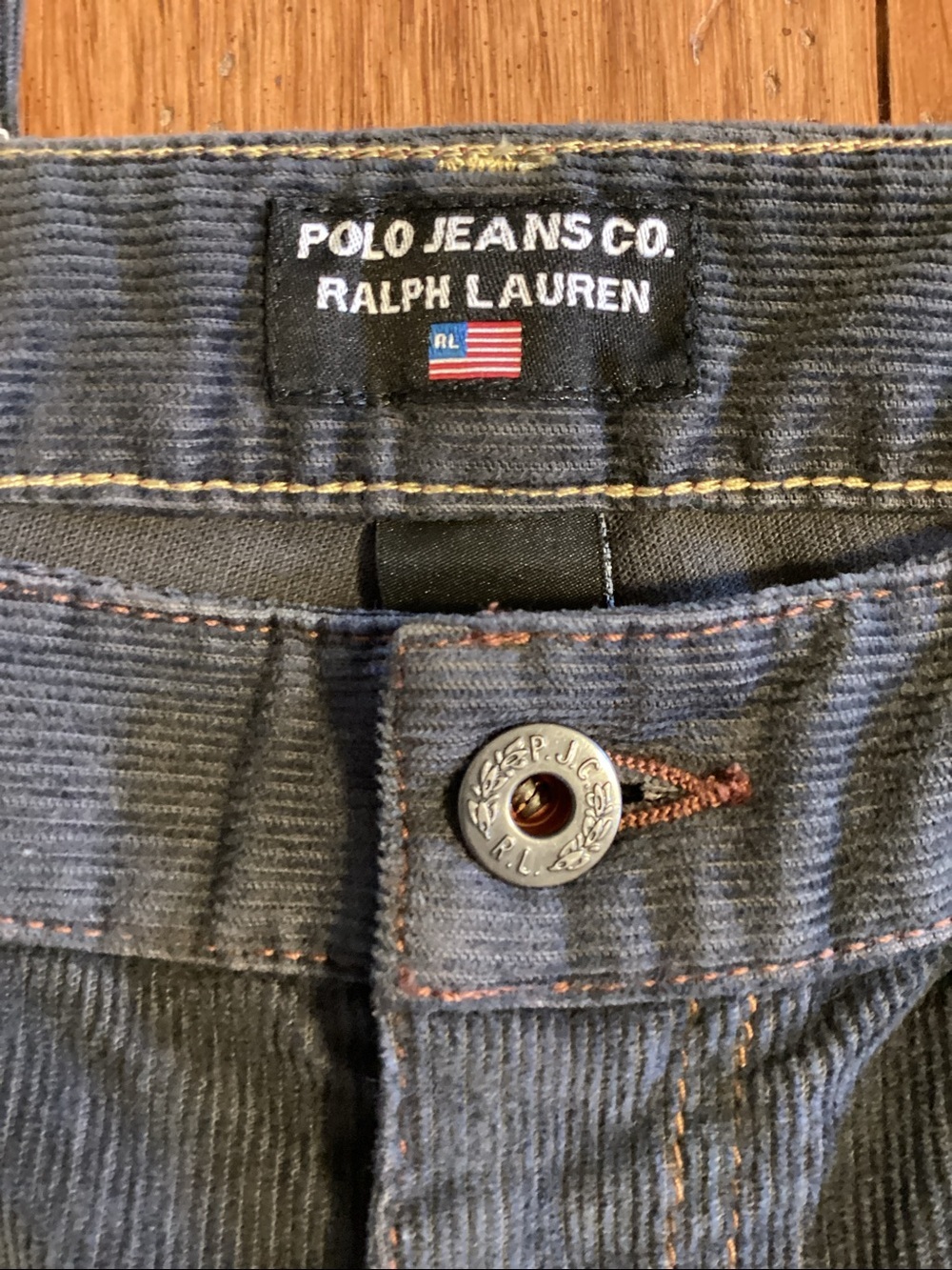 Ralph Lauren vintage Polo Jeans Co. dark gray corduroy pants. Women’s size 6x32 - Picture 5 of 16